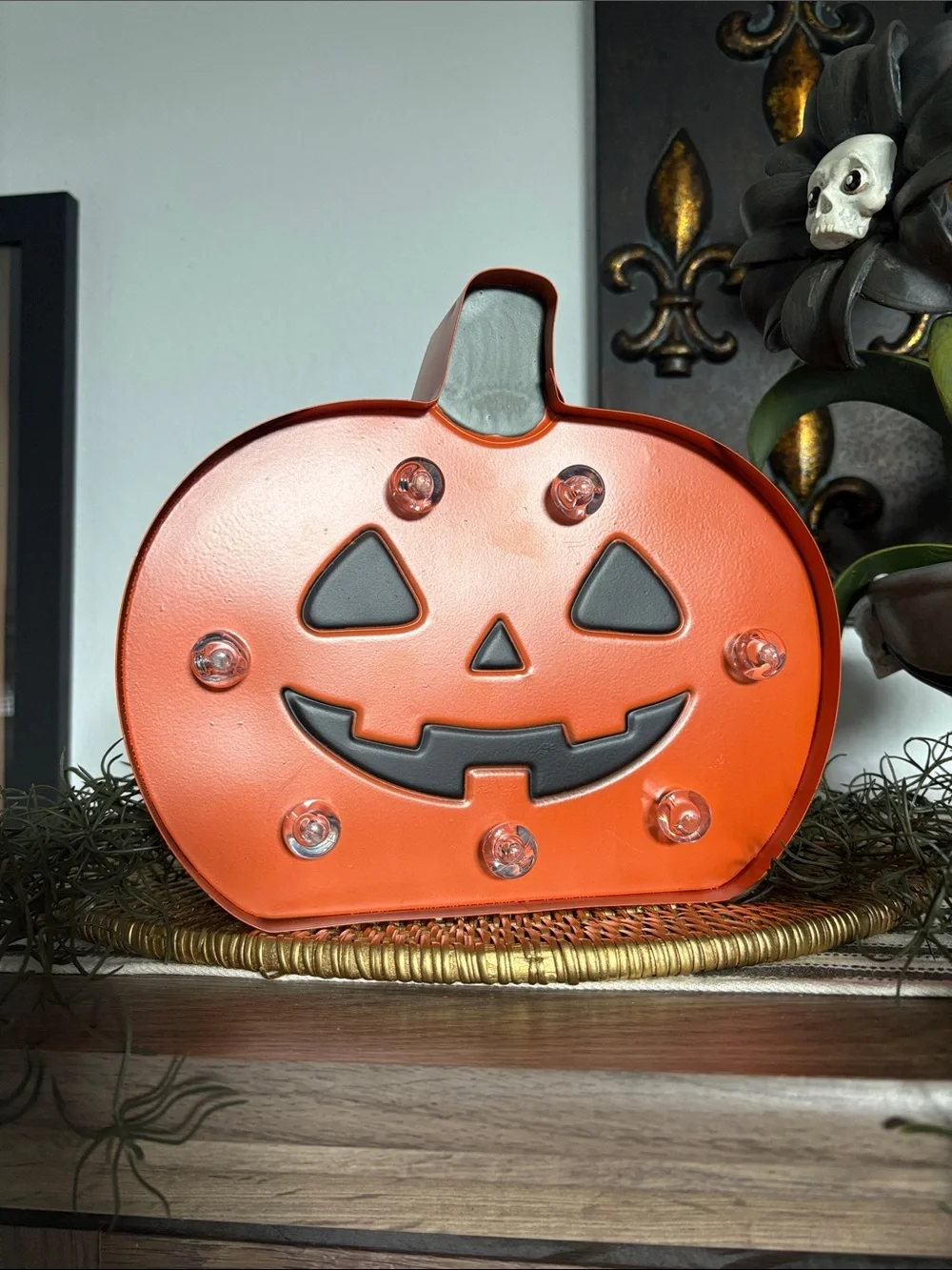 🆕HTF Pumpkin Jack-o-Lantern Marquee Halloween Decor